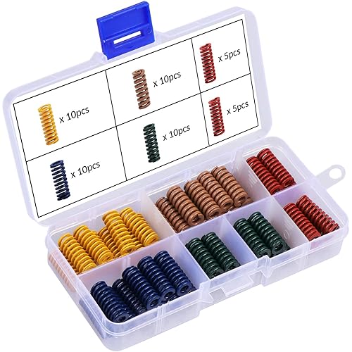 OCR 50Pcs 8mm OD 20mm Length Light Load Ender 3 Compression Springs Heated Bed Springs Mould Die Spring 3D Printer Spring Heatbed Springs Bottom Connect Leveling