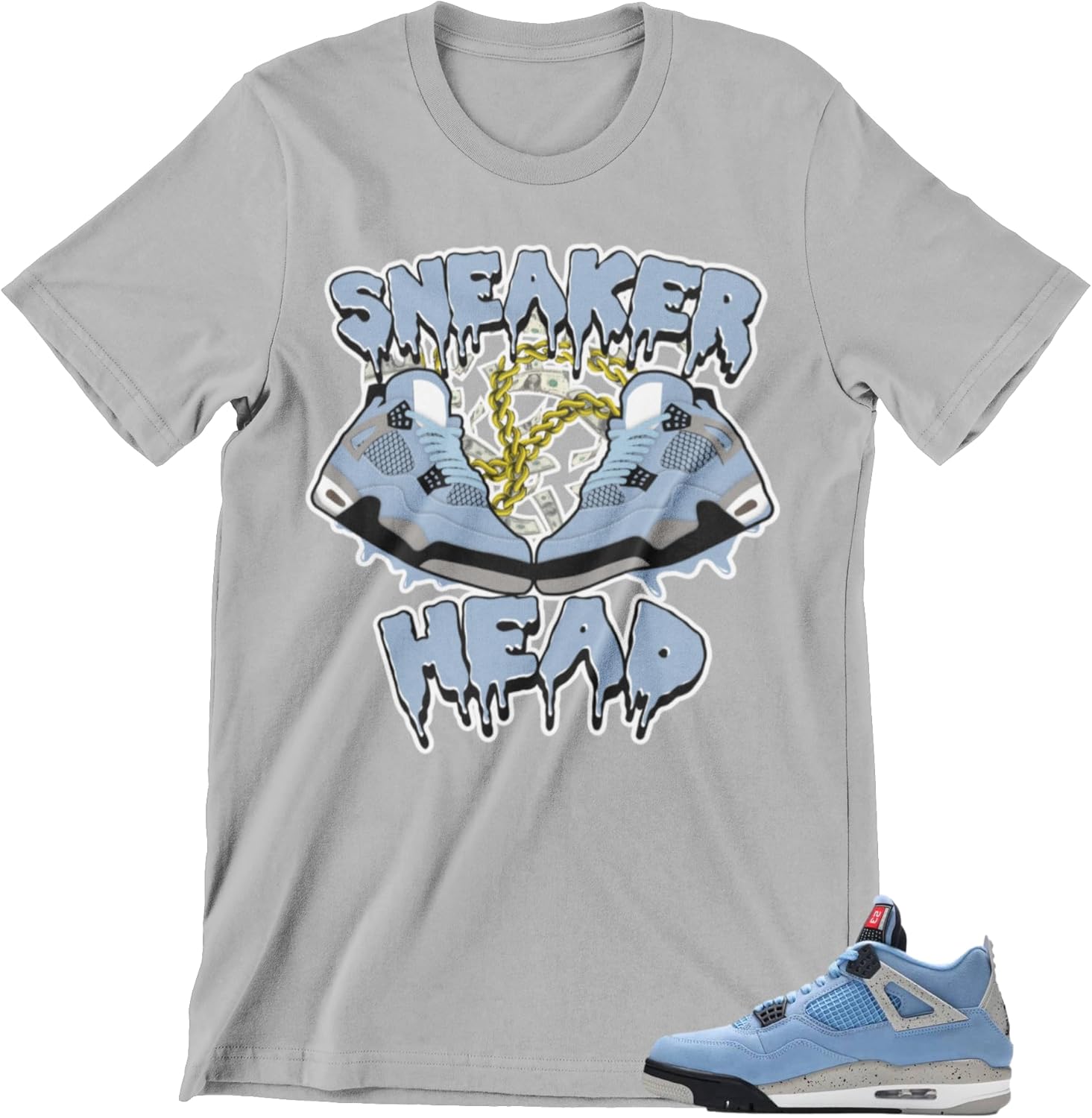 Shirt to Match Jordans Sneaker Head J4 Men's Tee, Streetwear Tshirts