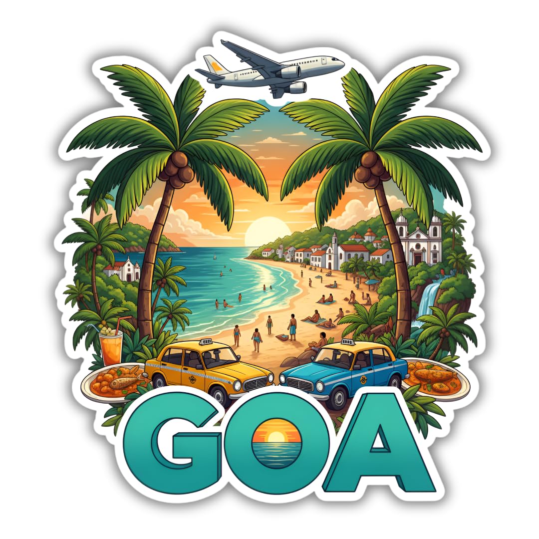 GOA Theme Souvenir Wooden Fridge Magnet for Refrigerator - Printed Fridge Magnet for Kitchen & Fridge Decor | Perfect Souvenir Gift-image-33