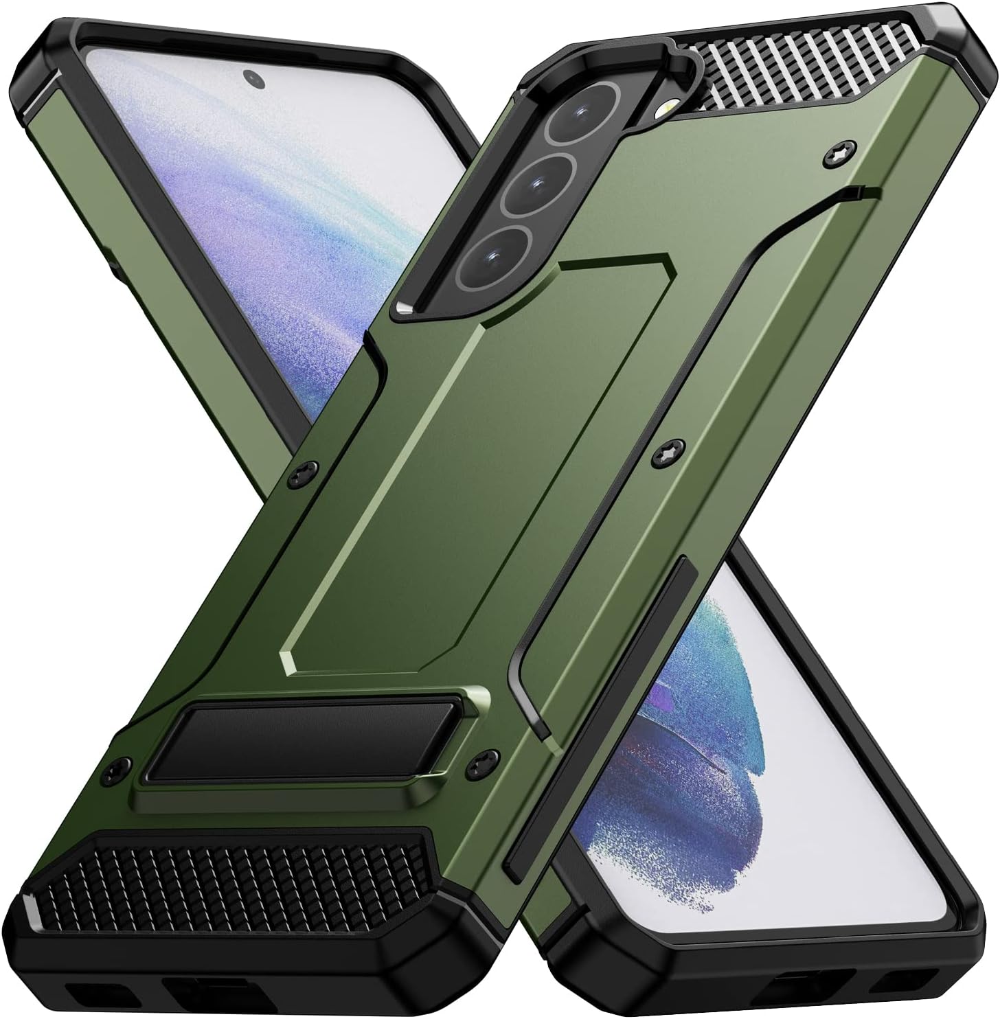 MMHUO for Samsung Galaxy S21 Case,Dual Layer Military Grade