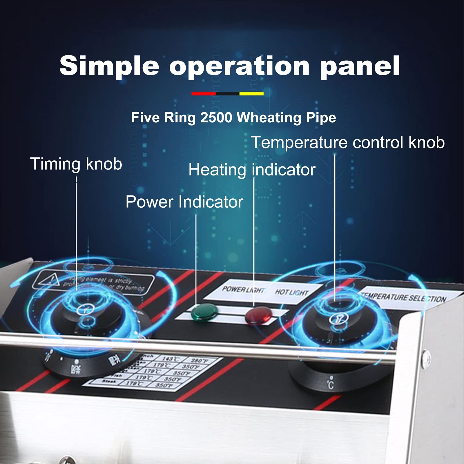 Friggitrice professionale a doppio cestello, grande, in acciaio inox, da banco, 2 cestelli, friggitrice intelligente a temperatura costante, friggitrice francese per uso domestico e commerciale, ros