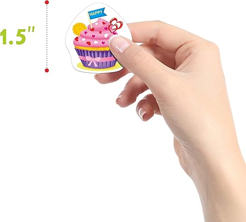 Miniatura 4 de 600 calcomanías de flores adorables en 16 diseños con línea perforada versión ampliada (cada uno mide 1.5 pulgadas de diámetro)