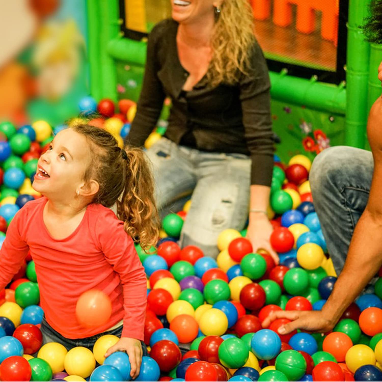 Lovgirls Ball Pit Balls for Toddler Crush Proof Plastic Ocean Balls(150) and BPA Free Balls for Children Birthday Pool Play Water Toy Wedding Playpen Pit Accessories