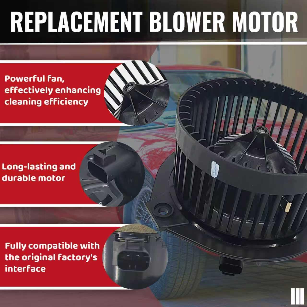 Motor de ventilador de calentador HVAC compatible con Chevrolet Trailblazer/GMC Envoy 2002-2009, Buick Rainier 2004-2007, Oldsmobile Bravada 2002-2004, Saab 9-7x 2005-2009 reemplaza #89018747