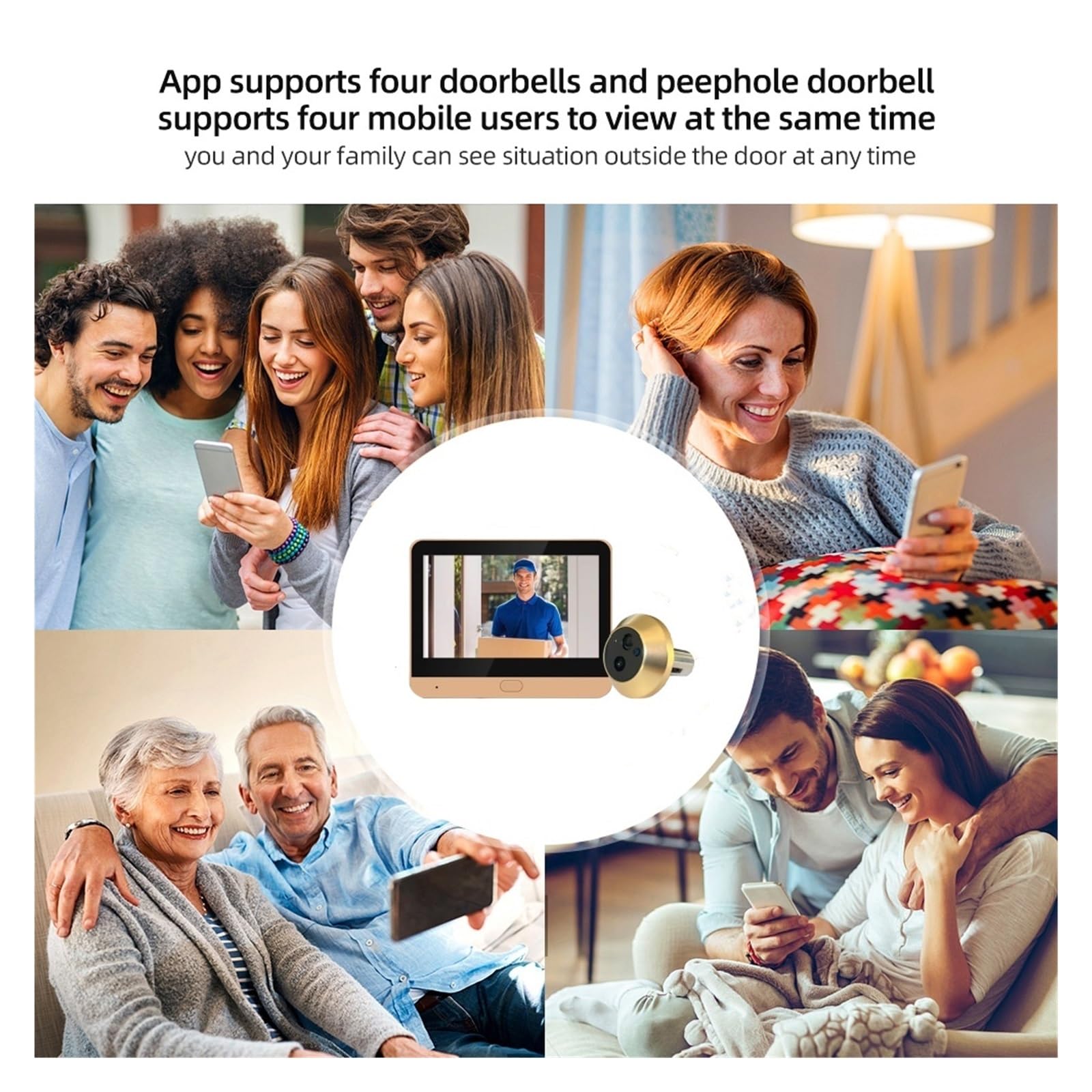 Caméra De Sécurité Vidéo for Porte Judas WiFi HD
