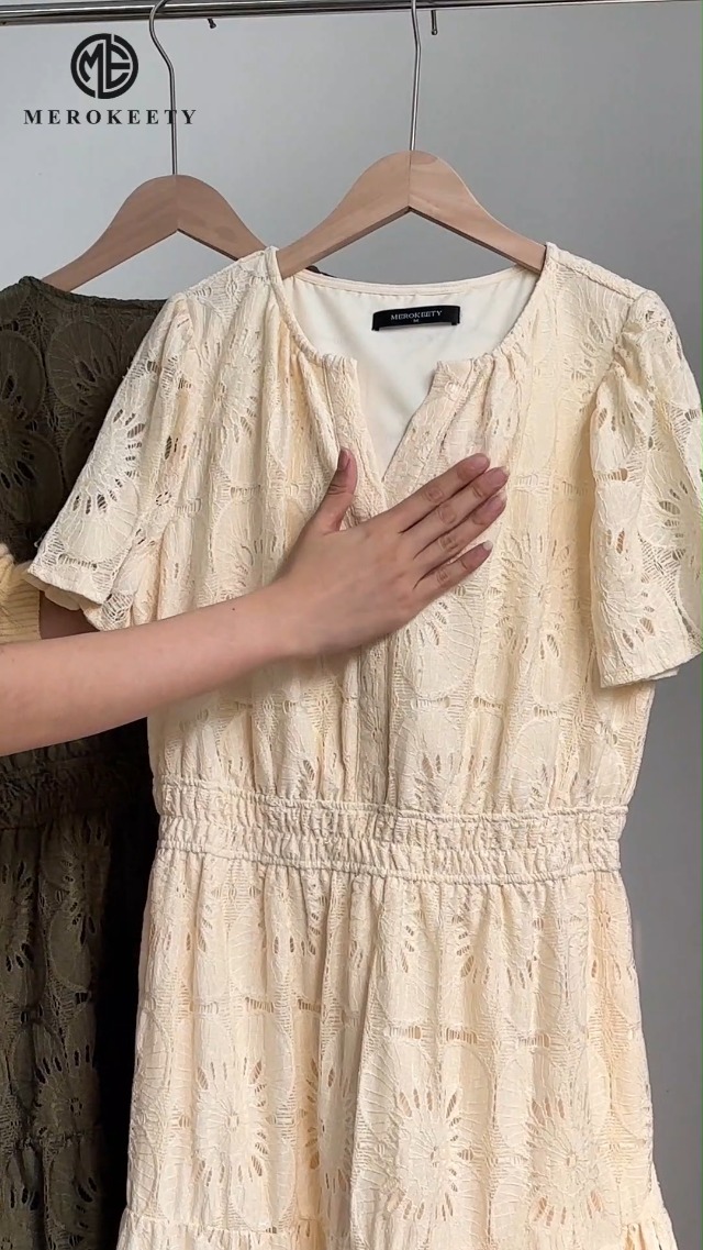 MEROKEETY Women's Summer Lace Boho Mini Dress 2026 Short Sleeve Floral Eyelet A Line Vacation Beach Short Sundress, Apricot, Small at Amazon Women's Clothing store MEROKEETY Women's Summer Lace Boho Mini Dress 2026 Short Sleeve Floral Eyelet A Line Vacation Beach Short Sundress, Apricot, Small at Amazon Women's Clothing store