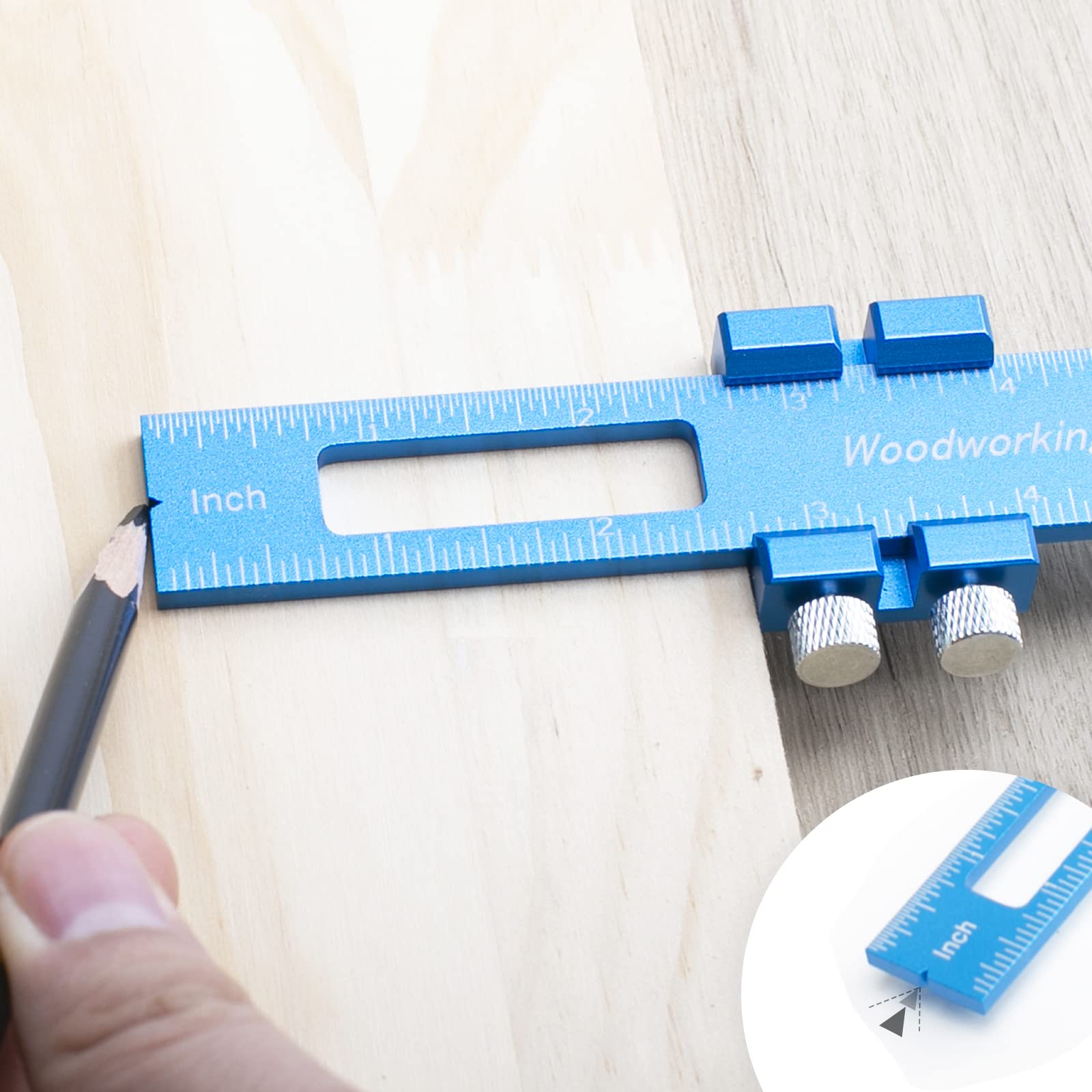 Snapklik.com : Woodworking Ruler Precision Pocket Rule - 12, 8, 6 Inch ...