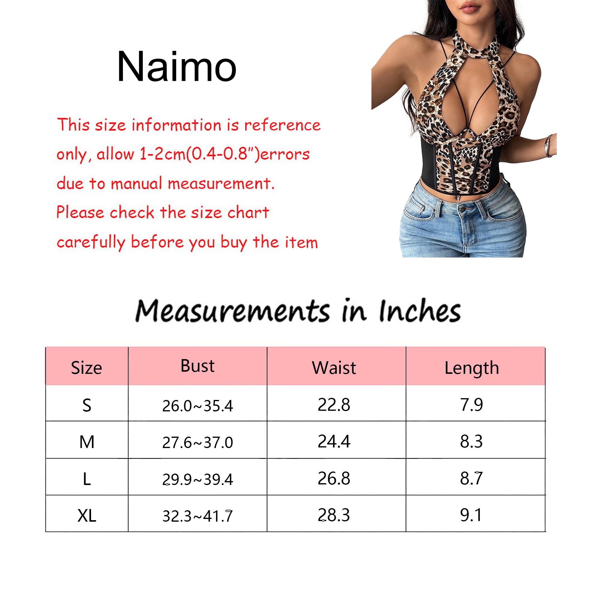Naimo Débardeur sexy en résille pour femme - Dos nu - Y2K - Haut gothique punk