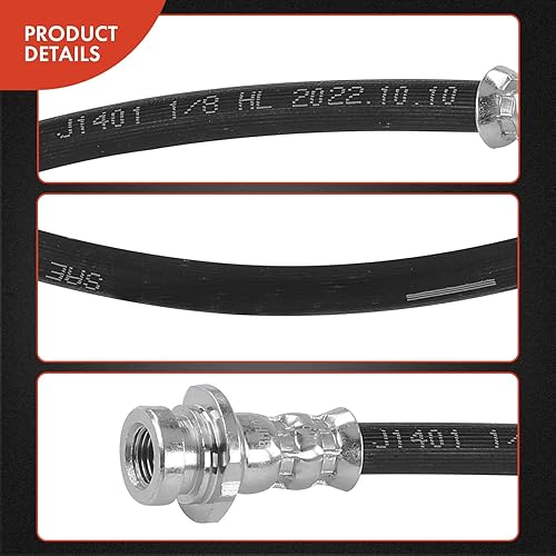 Miniatura 5 de A-Premium Manguera hidráulica de freno delantero compatible con modelos Nissan y Datsun - Pickup 1972-2006, D21 1986-1994, RWD - Reemplazar #