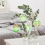 ANGOLIO Spring Frogs Car Air Freshener - Cartoon Frogs Pattern Spring Party for Boy and Girls Long Lasting Little Scented Hanging Funny Air Accessories Fresheners for Car Rearview Mirror