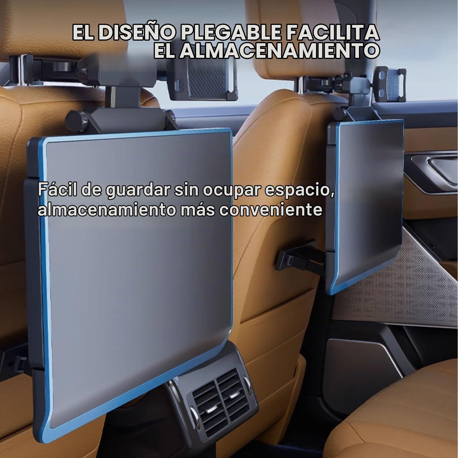 Mesa Coche, Mesa Portátil con Bandeja para Asiento de Automóvil, Mesa para Asiento Trasero de Automóvil, Escritorio Ajustable para Computadora Portátil con Respaldo de Asiento