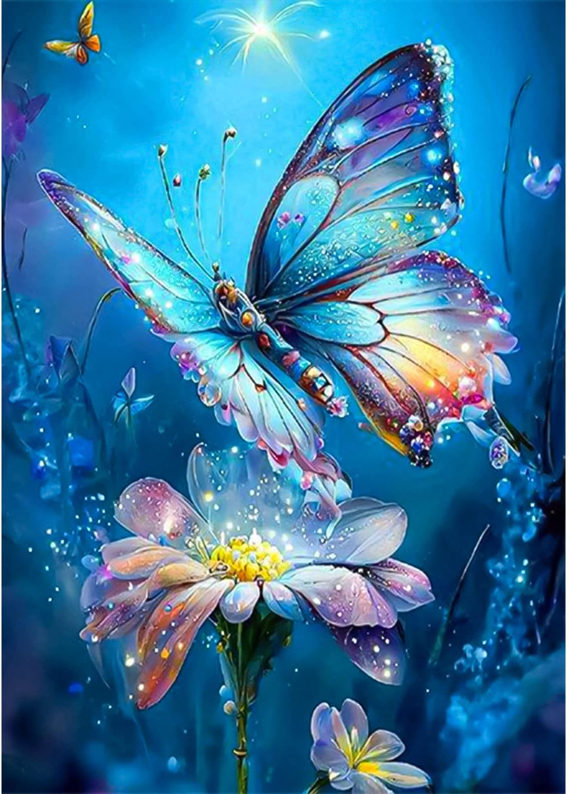 3 Stück Diamond Painting Blumen Bilder - DIY Diamant Malerei Für Erwachsene