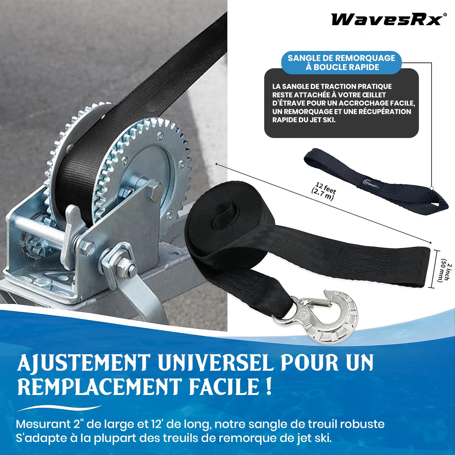 Sangle De Remorquage Course Sport Pare-chocs Corde De Remorquage Crochet De Remorquage Avant