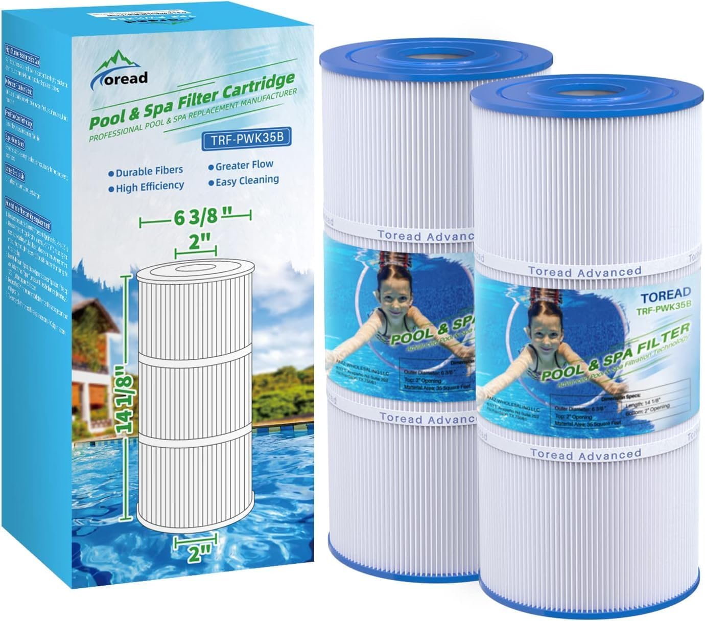 PWK35B Replaces Hot Springs Limelight Series Spa Filters