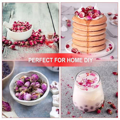 Miniatura 8 de TIAN HU SHAN Rose Tea - Hojas sueltas, brotes de rosa secos de primio, rosa de grado alimenticio, té de hierbas de rosas, sin cafeína, 4 onzas,