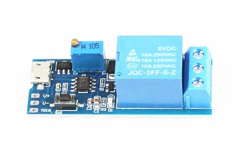 Time Switches Module Trigger Delay Relay Module Delay On Delay Switch Wide Voltage 5V-30V Power Supply Pack of 2