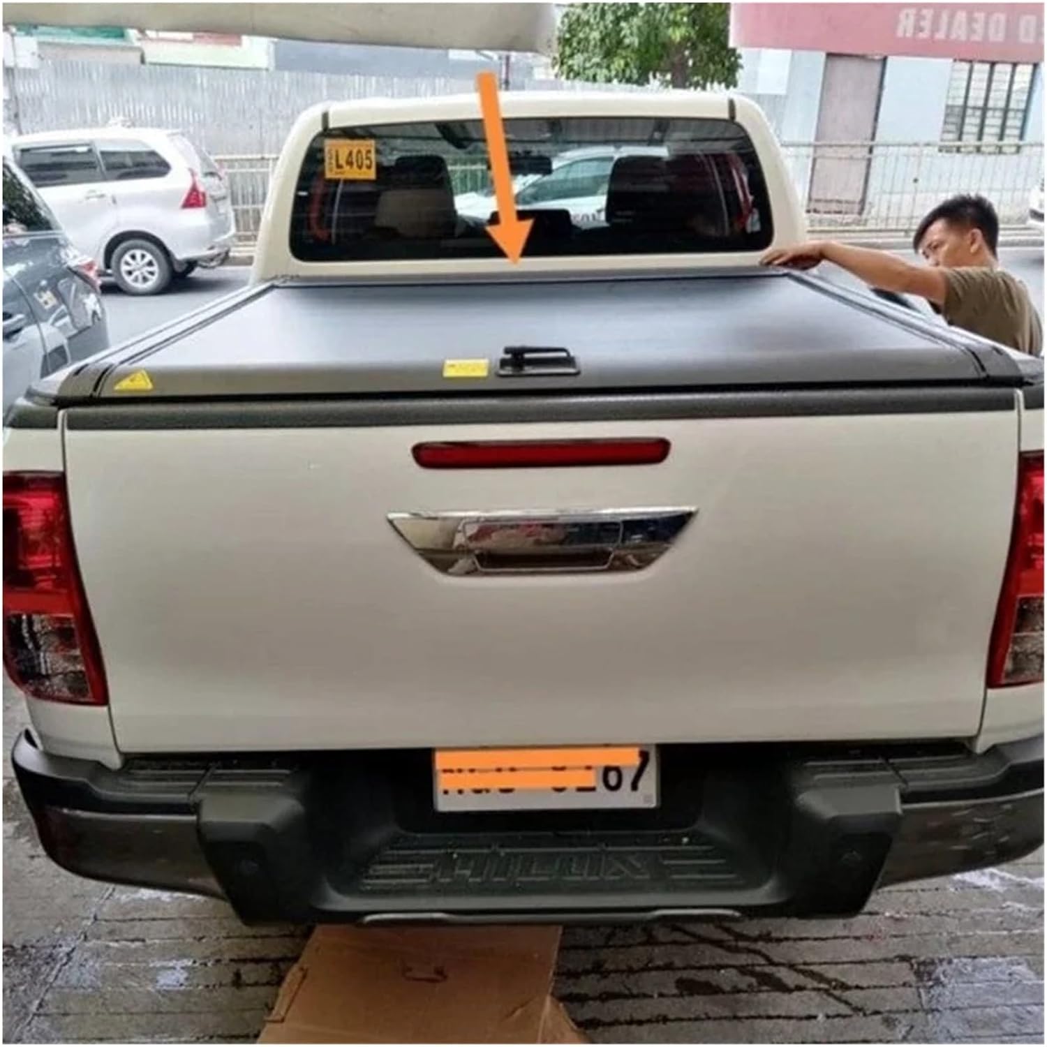 Retractable Truck Roller Shutter Lid Pickup Tonneau Cover for 2019+ Compatible with Dodge Ram 1500 6'4" Bed 5.7ft 6.4ft