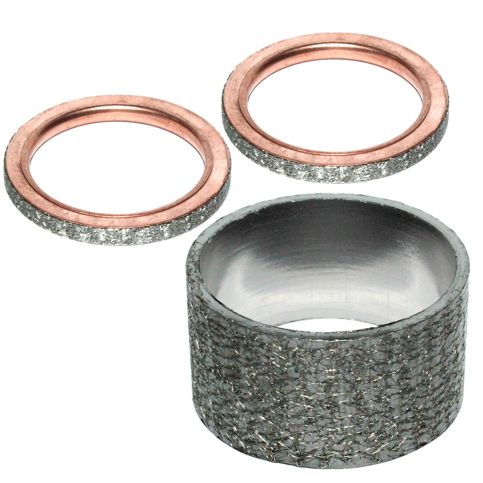 TopEndGasketsExhaust Pipe Muffler Gaskets Replacement for Yamaha Rhino 660 Exhaust Pipe Muffler Gaskets YXR660F 4X4 2004-2007