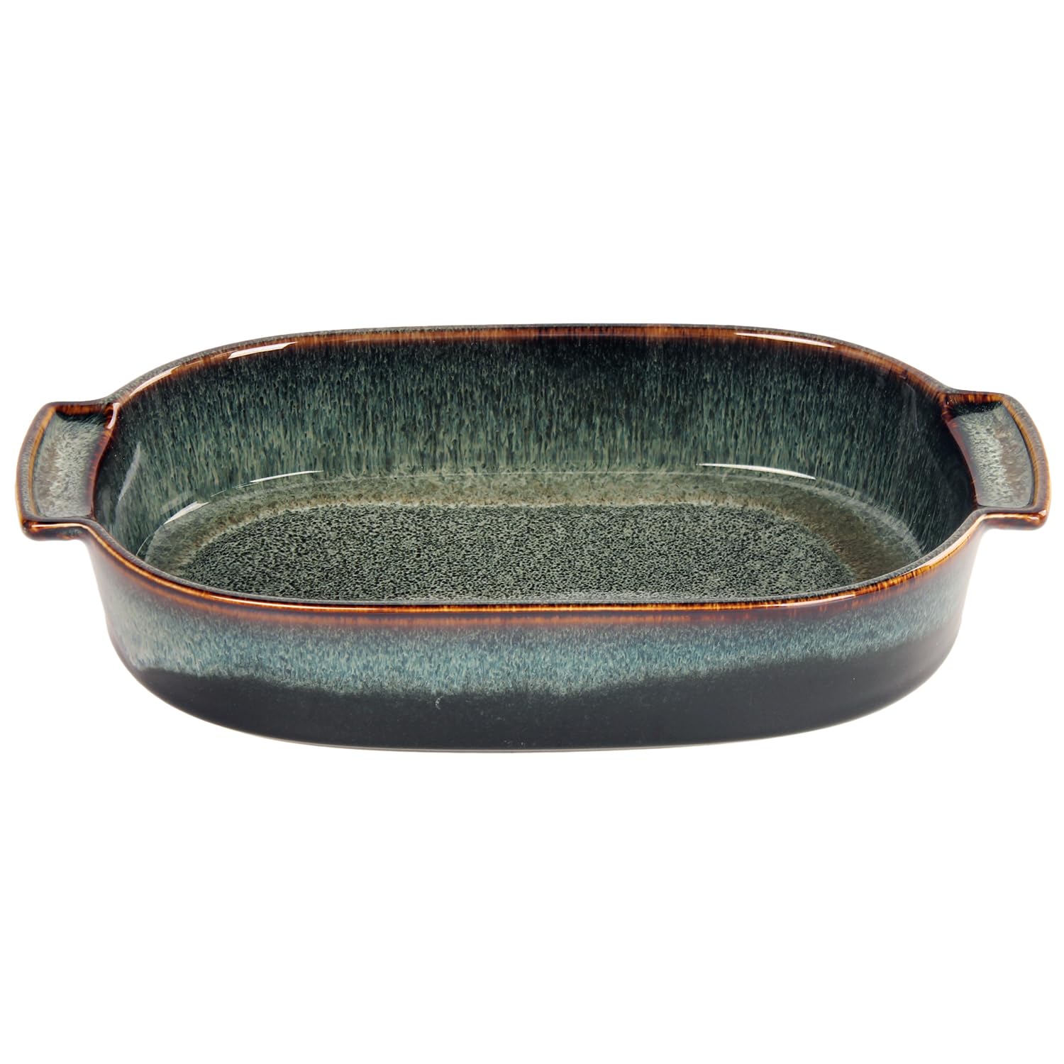 LIUYWYHCF Ceramic Casserole Baking Dish - 1 Quarts Baking Dish for Oven, Lasagna Pans, Oven Safe Durable Bakeware for Kitchen Home Decor, Banquet and Dinner, Oval 1 pieces 10.2 x 6.2 Inch