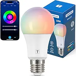 Tramontina Lâmpada Smart​ LED Inteligente E27​ 10W Wi-Fi + Bluetooth​ 16 Milhões de Cores - Compatível com Alexa e Google Assistente