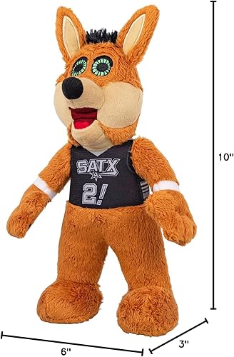 Miniatura 7 de Bleacher Creatures San Antonio Spurs Coyote - Figura de peluche de mascota de la NBA de 10 pulgadas, una mascota para jugar o exhibir