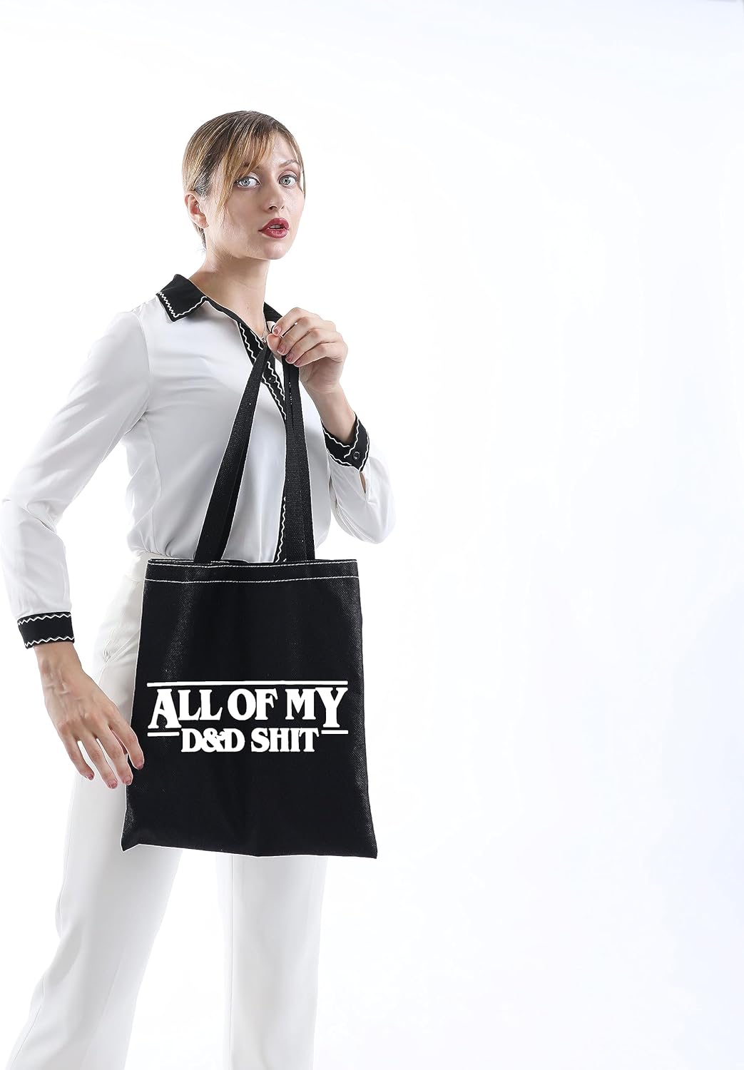 GJTIM D Dragon Dice Pouch All Of My D D Stuff D D Accessory Pouch Bag (D SHIT TOTE) - Image 5