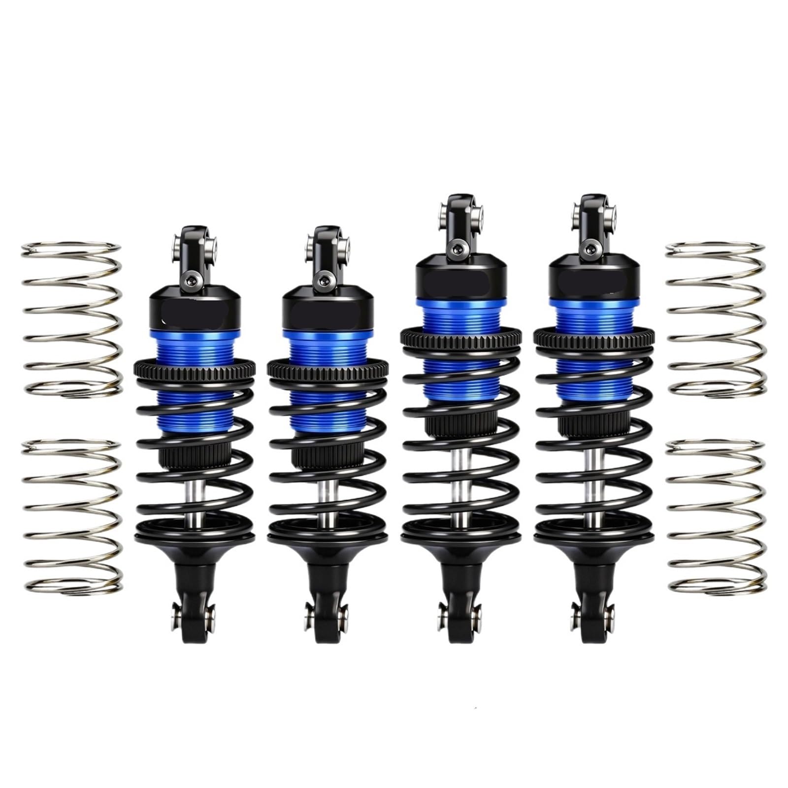 Ultra amortiguadores llenos de Aceite F&R de aleación for TR-AXXAS for Fo-rd GT 4-Tec Drift Ford Mustang(Schwarz)