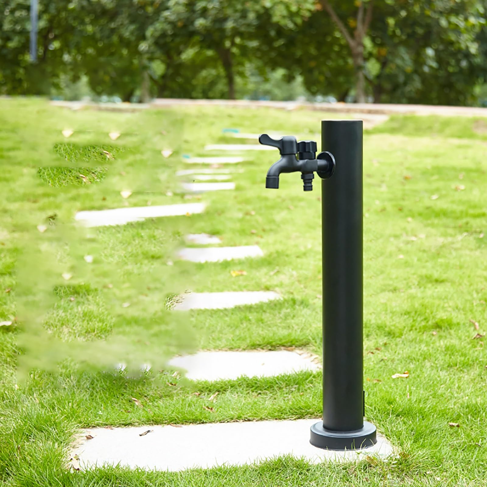 ZYCHSJXA Garden Water Column with Faucet - Outdoor Fountain Hose Support for Patios and Yards Ideal Irrigation Watering Needs