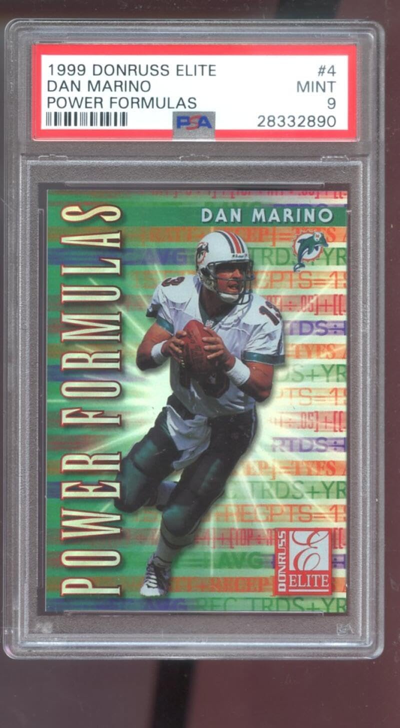 1999 Collector's Edge Power Formulas #4 Dan Marino PSA 9 Graded Football Card NFL Miami Dolphins
