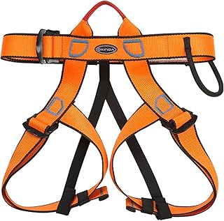TRIWONDER Climbing Harnesses Protect Waist Safety Harness Wider Half Body Harness for Tree Climbing Expanding Training Rap...