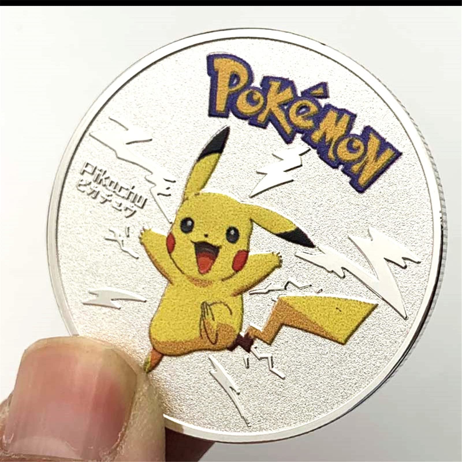 Amazon.co.jp: 非磁性ポケモンシルバーコイン日本のポケモン周辺コイン