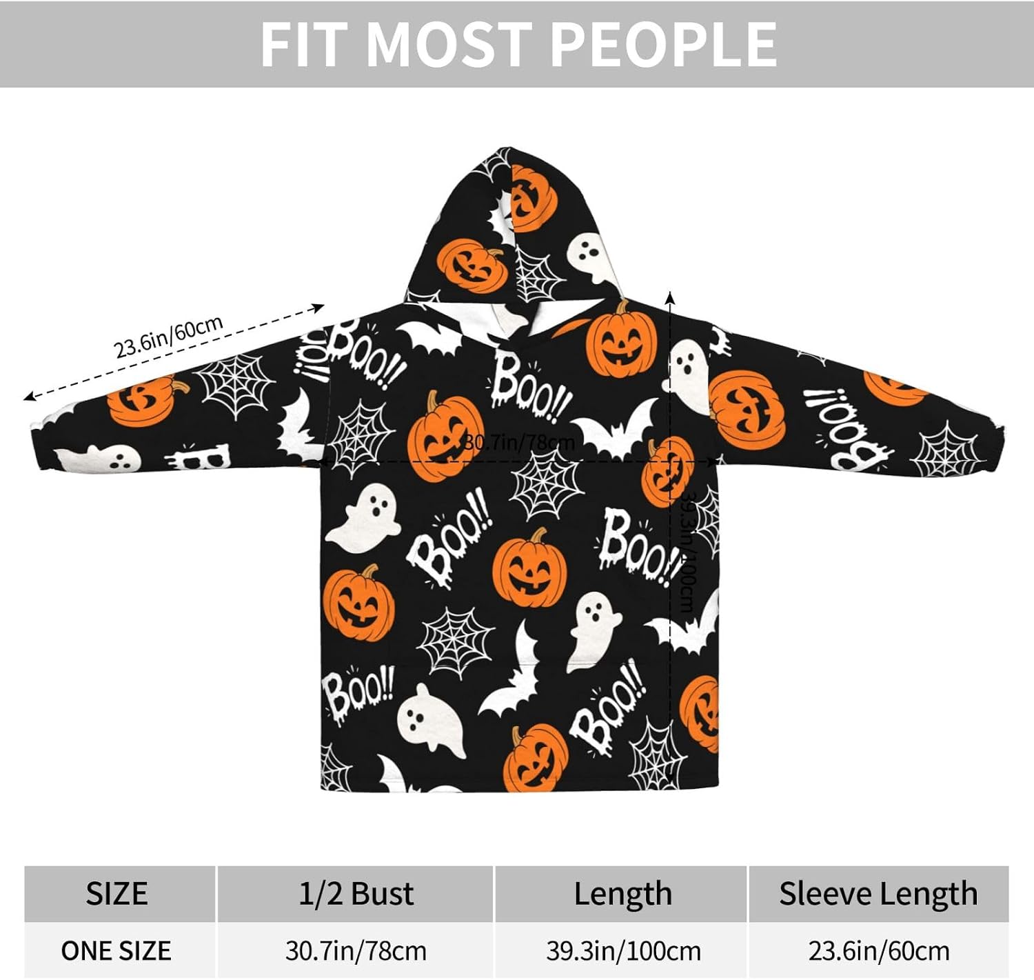 KSLIDS Wearable Blanket Hoodie Adult Oversized Sweatshirts Blanket With Pockets For Women Girls Men