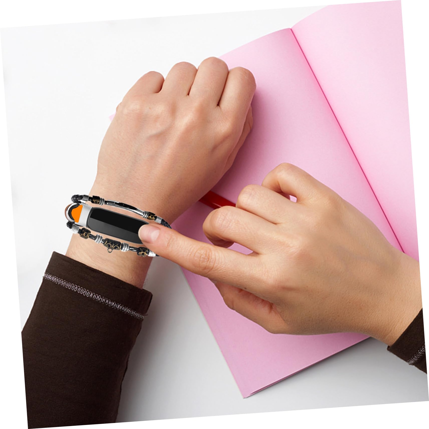 OSALADI 3stücke Vintage Armband Aus Leder Für Damen Kompatibel Mit Smartwatch Elegantes Armband Für Alltag Und Besondere Anlässe Leicht Und Hautfreundlich Zu Besonderen Anlässen