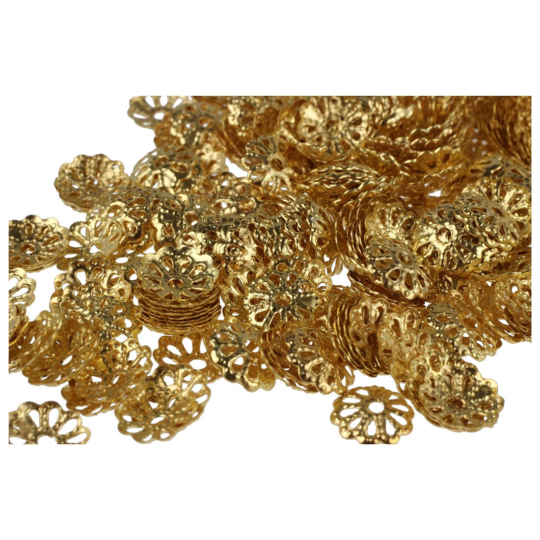 TOAOB Filigrane Perlenkappen Set – 1120 Stück In Silber & Gold, 6-10 Mm, Für Schmuckherstellung