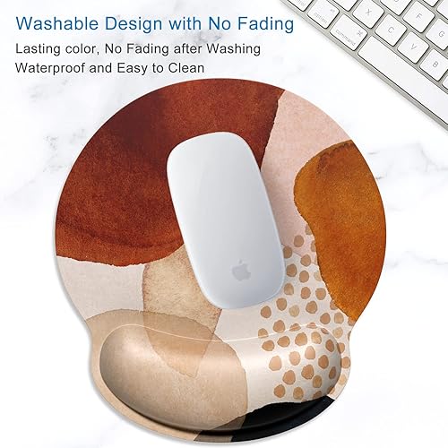 Miniatura 4 de ITNRSIIET Alfombrilla ergonómica para mouse con soporte para muñecas, superficie lisa, base de goma antideslizante, suministros de oficina cómodos,