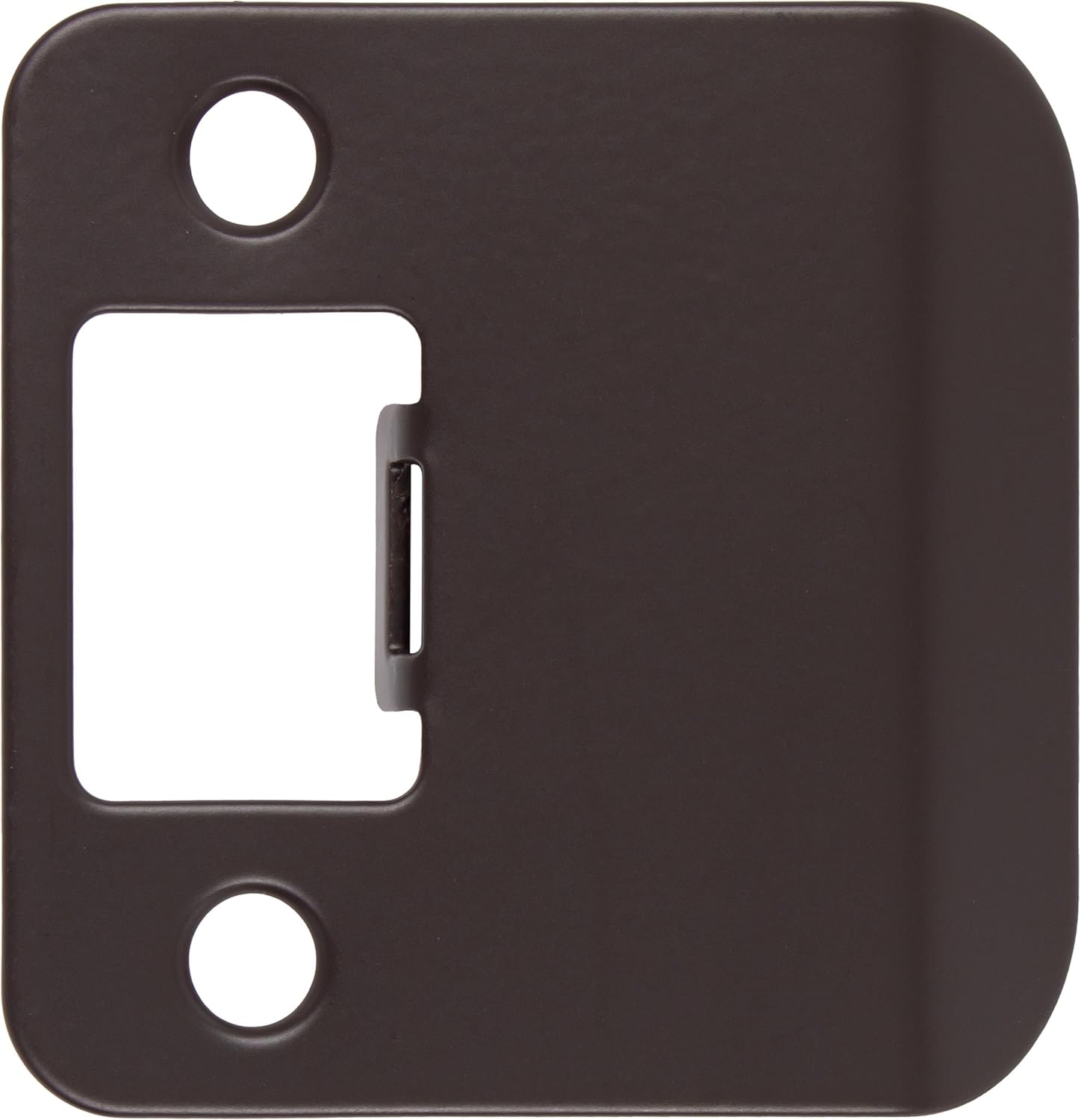 Stone Harbor Hardware Round Corner Extended Lip Strike, 2-1/4" x 1-3/4", (2-1/4" Overall Length), Matte Black