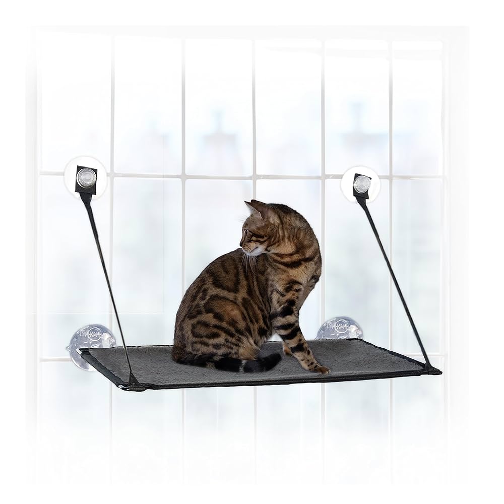 K&H EZ Mount window Bed 　デニム　猫用 窓 ベッド Amazon.com : K&H Pet Products EZ Mount Cat Window Perch for