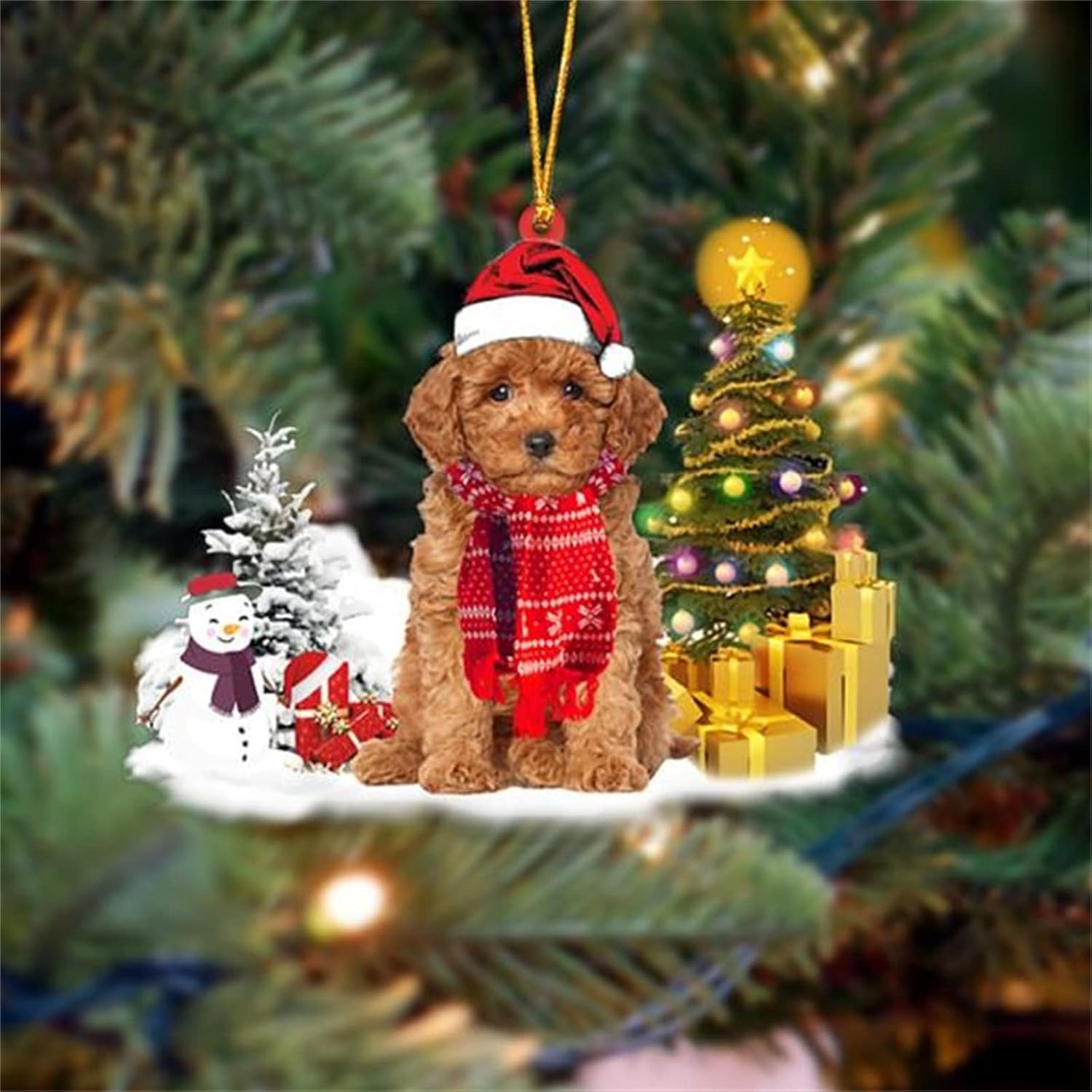 Christmas Tree Ornaments Acrylic Funny Dog 2024, Deals of