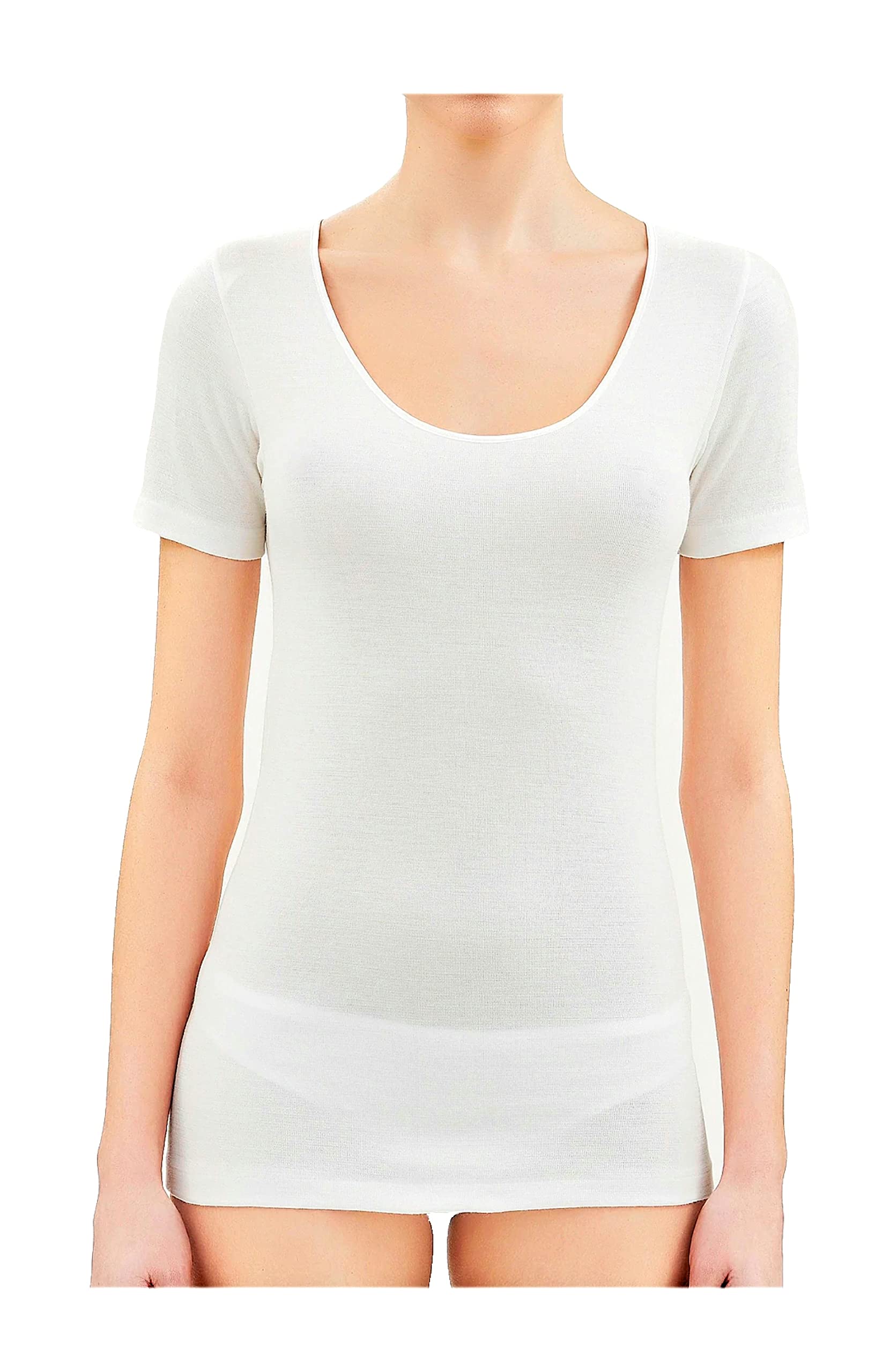 Generico Maglietta Intima Donna Lana Cotone 3-5 Pezzi Maglia Donna Mezza Manica Maglietta Intima Donna Invernale Art. BIRIKKINA 25