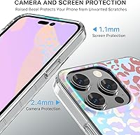 Vista 5 de MYBAT PRO - Funda magnética para iPhone 15 Pro, 6.1 pulgadas, compatible con MagSafe, de la serie Mood para mujeres y niñas, delgada, transparente
