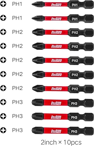 Miniatura 6 de Phillips 2 puntas de destornillador, 2 pulgadas, 15 piezas, con estuche de almacenamiento