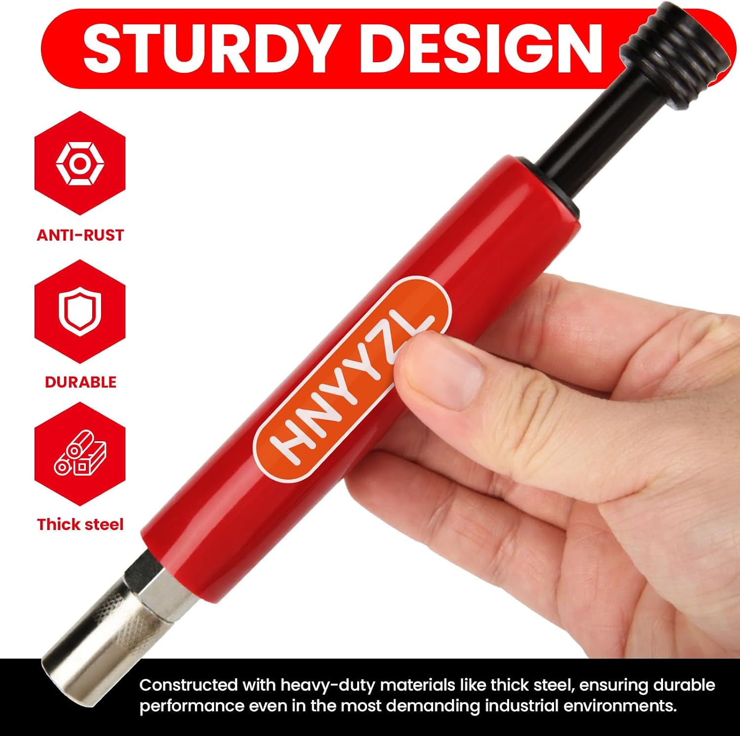 Red Grease Fitting Cleaning Tool | Flushes Out Old Dried Grease from Fittings