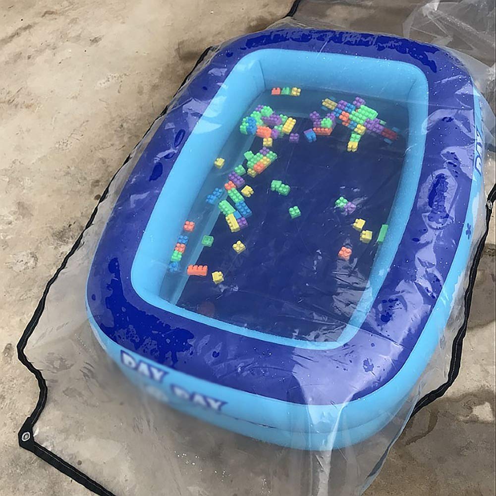 Lona Transparente a Prueba de Lluvia Toldos para Plantas de Invernadero Borde de plástico Toldo para balcón Exterior Aislamiento térmico A Prueba de Polvo (Tamaño: 4X5m)