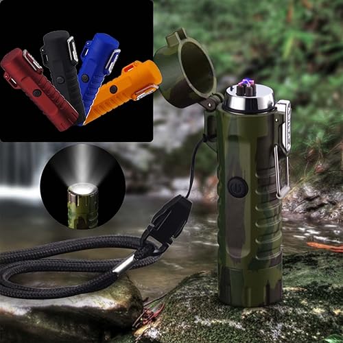 Encendedores de antorcha 2022 con doble chorro de llama, antorcha de turbina, encendedores de arco eléctrico, USB, resistente al viento, llamas de