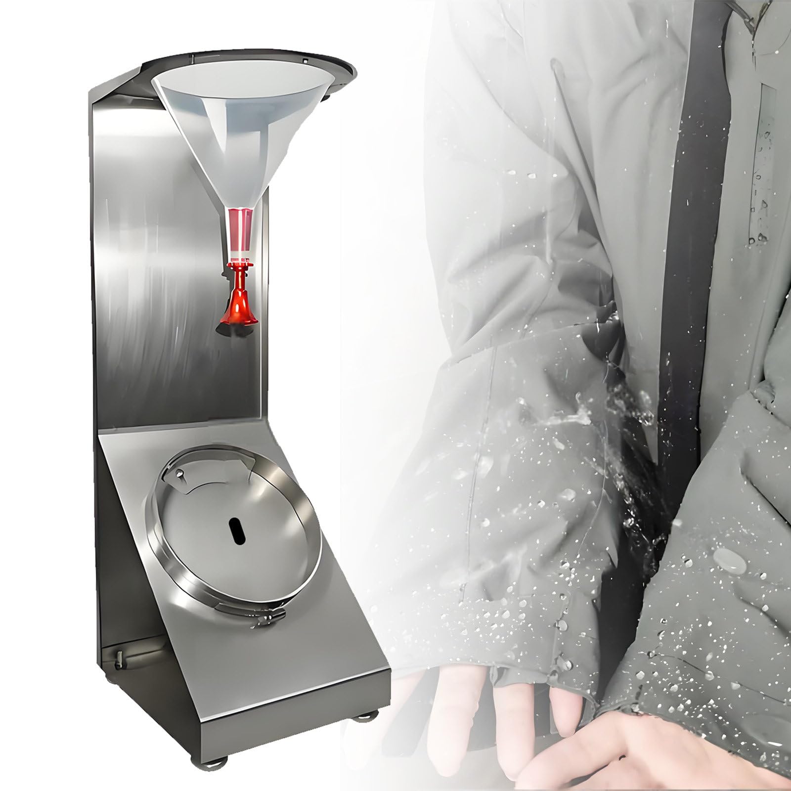 SICWEDIM Textile Fabric Spray Rating Tester, Textile Moisture Resistance Testing Machine, Fabric Water Resistance Test Equipment, 45° Sample Placement Angle Fabric Water Resistance Test Equipment