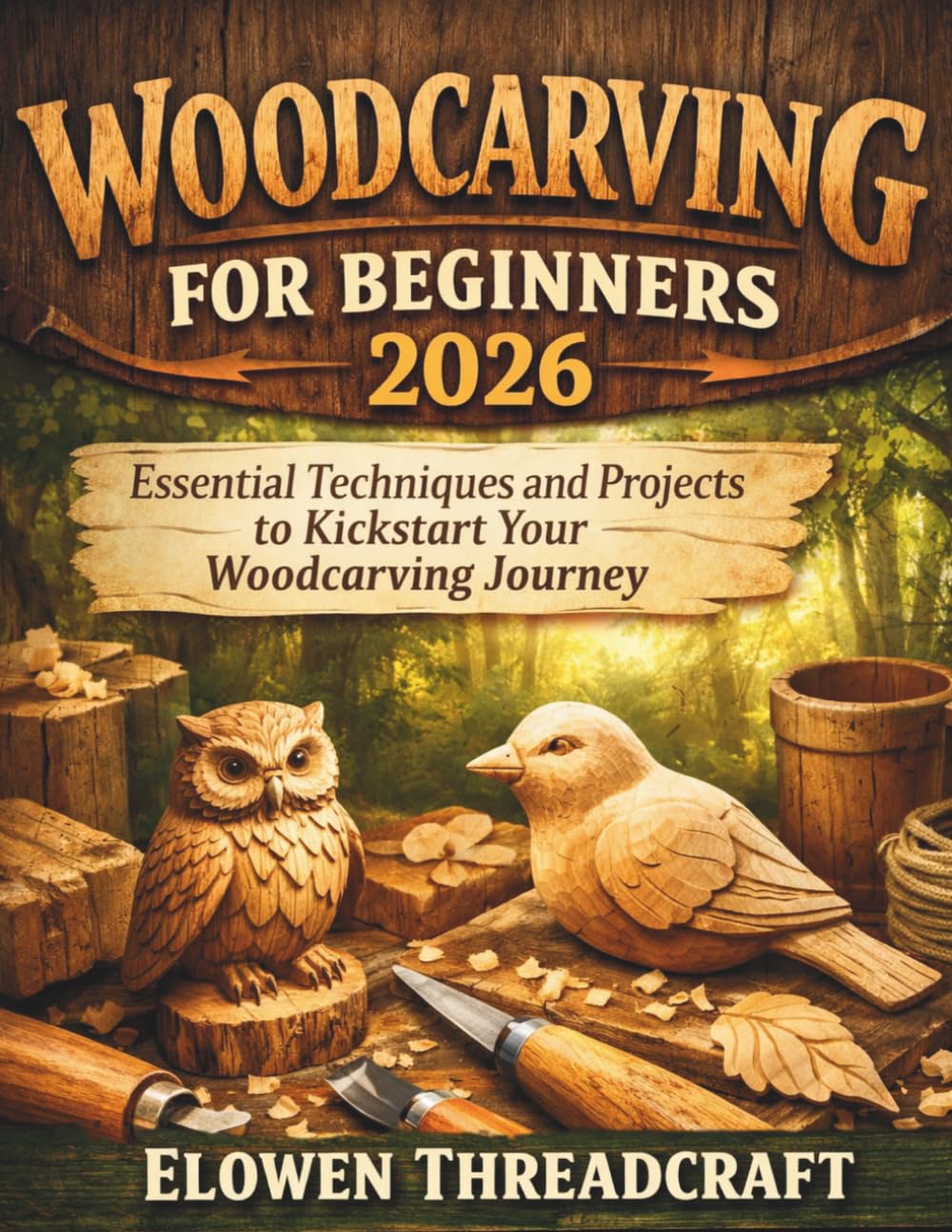 WOODCARVING FOR BEGINNERS 2026: Essential Techniques and Projects to Kickstart Your Woodcarving Journey