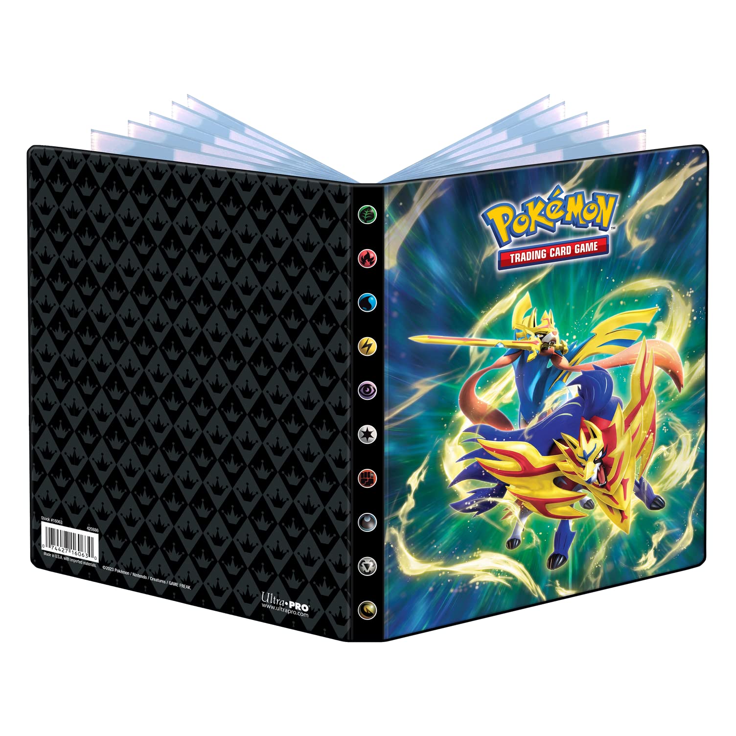 Ultra PRO - Pokémon Sword & Shield 4-Pocket Portfolio Coroado
