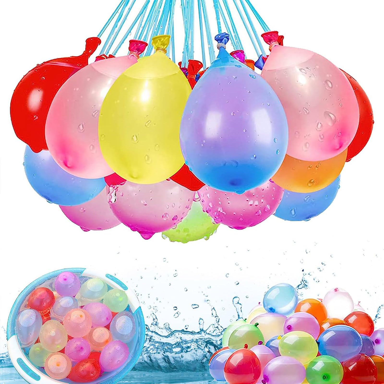 Amazon.co.jp: 水風船 水風船 自動閉鎖式クイックフィラー 水風船