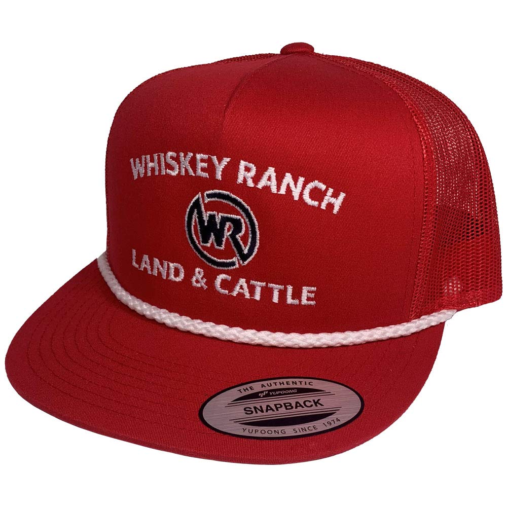 WHISKEY BENT HAT CO.Whiskey Ranch Land & Cattle, Mesh Snapback Trucker Hats