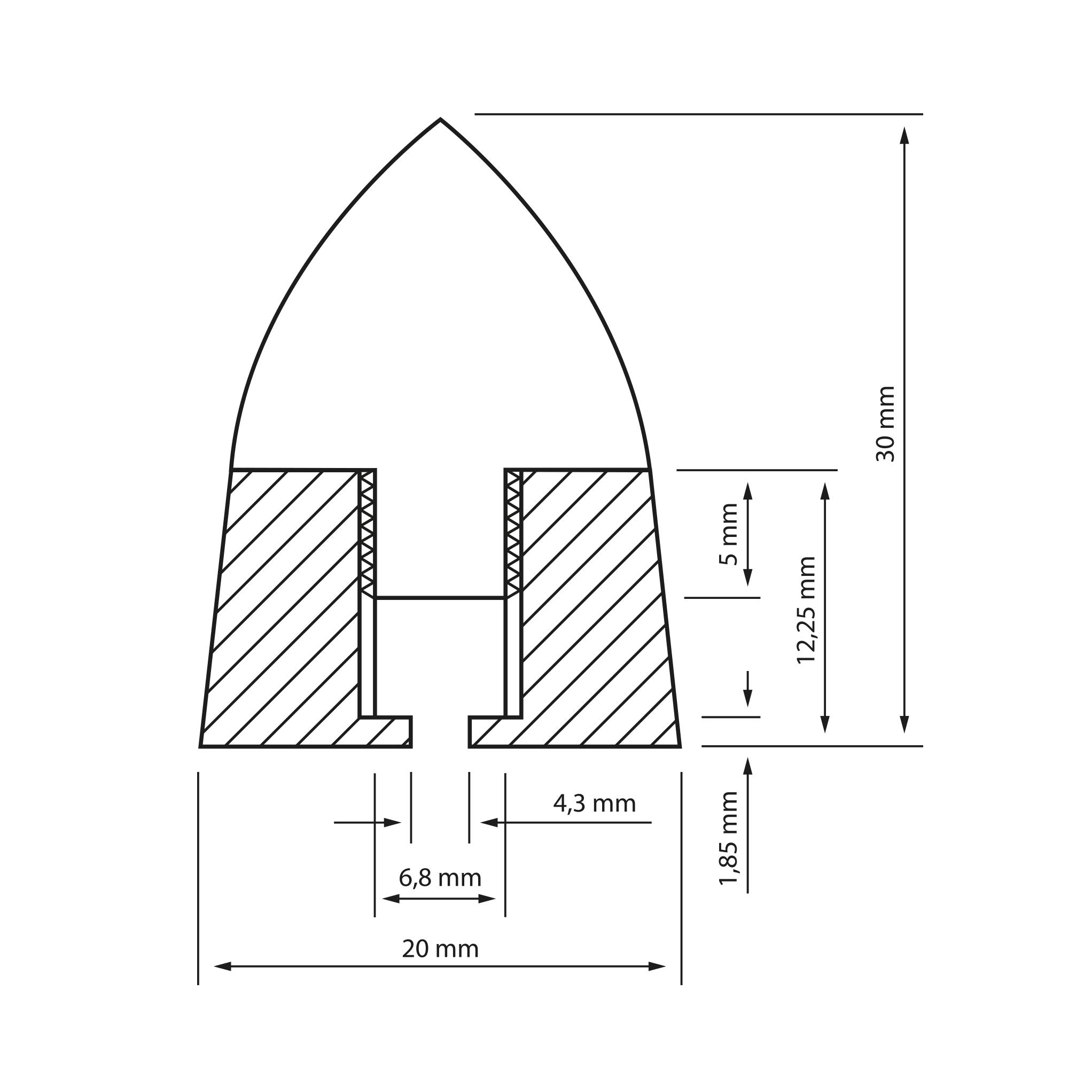 Dynavox Lot de 4 absorbeurs de sous-Watts réglables en Hauteur pour Haut-parleurs, boîtiers ou appareils Hi-FI, Montage à vis, Noir